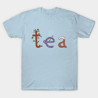 Lettering tea T-Shirt